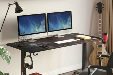T shaped desk for two home office
