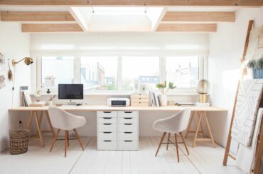 best home office 2 person desk